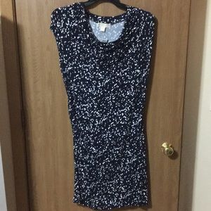 Navy and White MK Dress